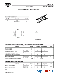 Datasheet SI4842DY manufacturer Vishay