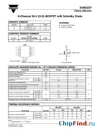 Datasheet SI4852DY manufacturer Vishay