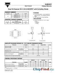 Datasheet SI4854DY manufacturer Vishay