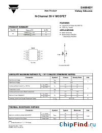 Datasheet SI4856DY manufacturer Vishay