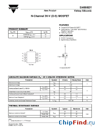 Datasheet SI4858DY manufacturer Vishay