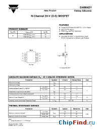 Datasheet SI4864DY manufacturer Vishay