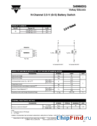 Datasheet SI6968DQ manufacturer Vishay