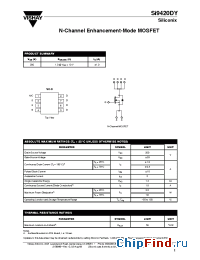 Datasheet SI91860 manufacturer Vishay