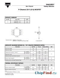 Datasheet Si9433BDY-T1-E3 manufacturer Vishay