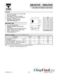 Datasheet SMAZ18 manufacturer Vishay