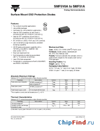 Datasheet SMF8.0A manufacturer Vishay