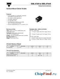 Datasheet SML4728 manufacturer Vishay