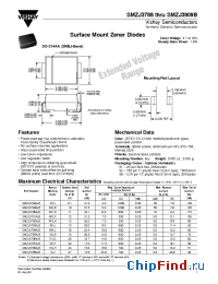 Datasheet SMZJ manufacturer Vishay