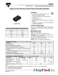 Datasheet SS3P4 manufacturer Vishay