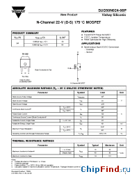 Datasheet SUD50N024-06 manufacturer Vishay