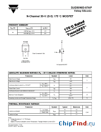 Datasheet SUD50N03-07AP manufacturer Vishay