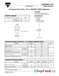 Datasheet SUD50N03-10CP manufacturer Vishay