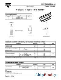 Datasheet SUD50N06-12 manufacturer Vishay