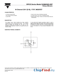Datasheet SUM40N02-09P manufacturer Vishay