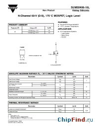 Datasheet SUM50N06-16L manufacturer Vishay