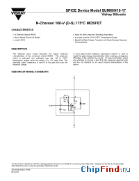 Datasheet SUM60N10-17 manufacturer Vishay