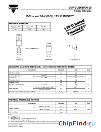 Datasheet SUP65P06-20 manufacturer Vishay