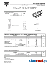 Datasheet SUP75N08 manufacturer Vishay
