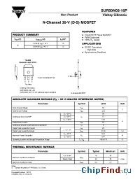 Datasheet SUR50N03-16P manufacturer Vishay