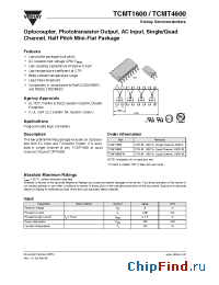 Datasheet TCMT1600 manufacturer Vishay