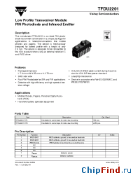 Datasheet TFDU2201-TR1 manufacturer Vishay