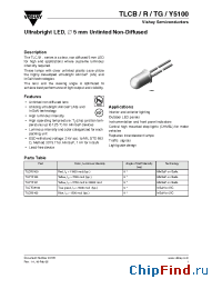 Datasheet TLCY5101 manufacturer Vishay