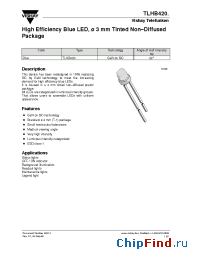 Datasheet TLHB420 manufacturer Vishay