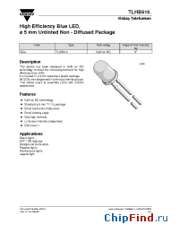 Datasheet TLHB510 manufacturer Vishay