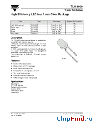 Datasheet TLHP4900 manufacturer Vishay