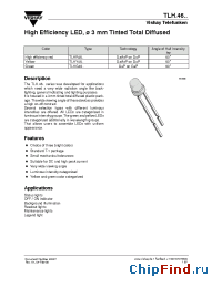 Datasheet TLHR46 manufacturer Vishay