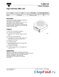 Datasheet TLME3105 manufacturer Vishay