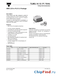 Datasheet TLMG3100-GS08- manufacturer Vishay