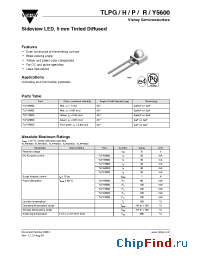 Datasheet TLPP5600 manufacturer Vishay