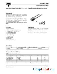 Datasheet TLVB4200 manufacturer Vishay