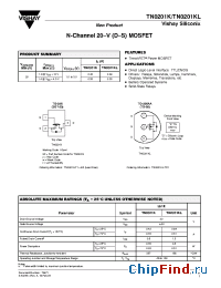 Datasheet TN0201K manufacturer Vishay