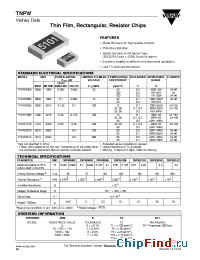 Datasheet TNPW0402 manufacturer Vishay