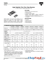 Datasheet TNPW0603 9K09 .1D manufacturer Vishay