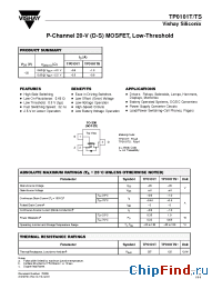 Datasheet TP0101T-T1 производства Vishay