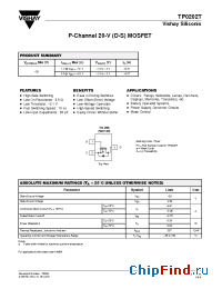 Datasheet TP0202T-T1 manufacturer Vishay