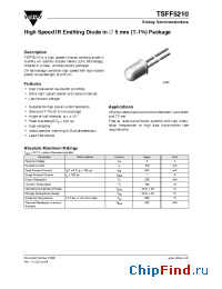 Datasheet TSFF5210 manufacturer Vishay