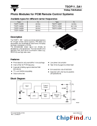 Datasheet TSOP1130SA1 manufacturer Vishay