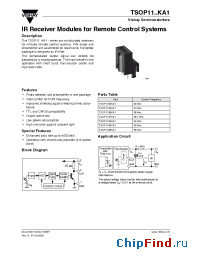 Datasheet TSOP1137KA1 manufacturer Vishay