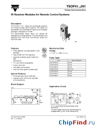 Datasheet TSOP4130JH1 manufacturer Vishay