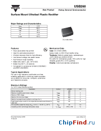 Datasheet USB260-E3/52T производства Vishay