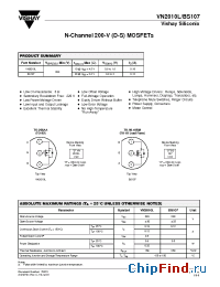 Datasheet VN2010L manufacturer Vishay