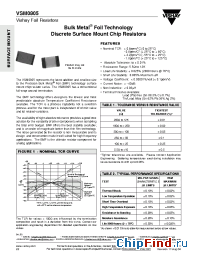 Datasheet VSM0805KASW manufacturer Vishay