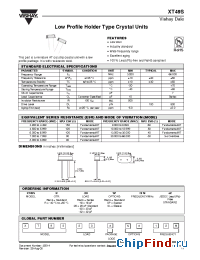 Datasheet XT49SR-20SL12ME2 manufacturer Vishay