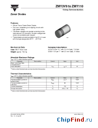 Datasheet ZMY22 manufacturer Vishay