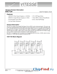 Datasheet VSC7124QM manufacturer Vitesse